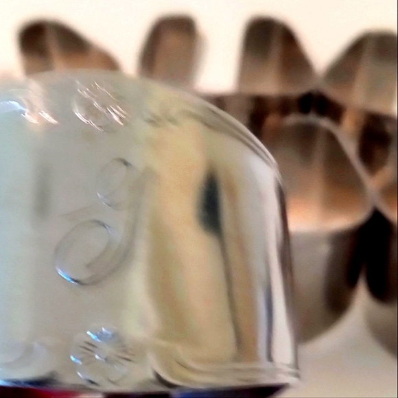 Napkin Rings Letter "G" Set Of 8 Stainless Steel Vintage By Custom Craft - Picture 5 of 5